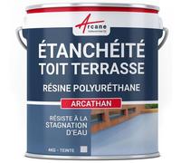 Étanchéité toit terrasse, toit plat Arcathan : Résine étanchéité Gris 4 kg
