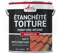 Étanchéité Toiture : Peinture résine d'étanchéité ARCAFILM pour Toit et Tuile - 2.5 L Tuile - ARCANE INDUSTRIES
