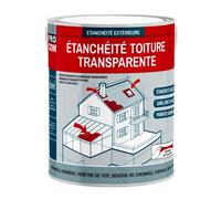 Étanchéité transparente polyuréthane - Résine d'étanchéité transparente toiture, véranda, verrière 0.75 litres Transparent