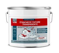 Étanchéité transparente polyuréthane - Résine d'étanchéité transparente toiture, véranda, verrière 10 litres Transparent
