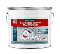 Étanchéité transparente polyuréthane - Résine d'étanchéité transparente toiture, véranda, verrière, serre PROCOM 10 litres
