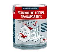 Étanchéité transparente polyuréthane - Résine d'étanchéité transparente toiture, véranda, verrière, serre PROCOM 0.75 litres