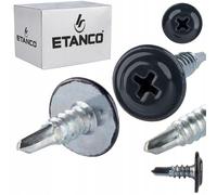 ETANCO GM-B Lot de 250 vis autoperceuses 4,2 x 13 mm RAL 7016 Gris anthracite - Vis autoperceuses pour acier et toit - Vis métalliques