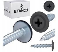 ETANCO GM-S Vis galvanisées universelles avec fixations de qualité supérieure pour bois, métal et béton - 4,2 x 50 mm (RAL 7024 gris graphite)