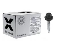 ETANCO GT02 Lot de 250 vis à tôle trapézoïdale, 4,8 x 20 mm, gris noir RAL 7021, auto-perceuses avec joint EPDM, en acier galvanisé hexagonal, pour tôle métallique sur bois (4,8 x 60 mm)