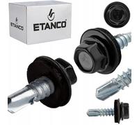 Etanco GT5 Vis autoperceuses métal-métal (250, RAL 9005 - Noir profond, 5,5 x 25 mm)