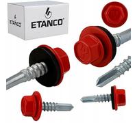 Etanco GT5 Vis autoperceuses métalliques (250, RAL 3000 - Rouge feu, 5,5 x 25 mm)