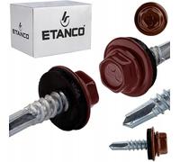 Etanco GT5 Vis autoperceuses métalliques (250, RAL 8012 - Brun rouge, 5,5 x 25 mm)