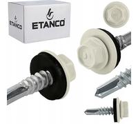 Etanco GT5 Vis autoperceuses métalliques (250, RAL 9002 - Gris-blanc, 5,5 x 38 mm)