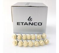 Etanco Vis à tôle trapézoïdale 4,8 x 20 mm, 35 mm, 60 mm | Couleur : RAL 1015 ivoire clair | Vis auto-taraudeuses avec rondelle d'étanchéité (250, RAL 1015 ivoire clair, 4,8 x 20 mm)