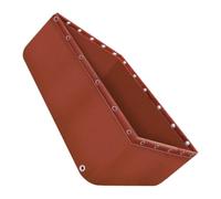 Étang à Poissons en PVC avec vanne de vidange(Brown,4x4x0.8m)