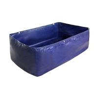 Étang à Poissons Pliable et étanche, Piscine de Culture en Toile avec Valve de vidange for Le Jardin, l'agriculture et l'utilisation Aquatique en extérieur(3x3x1.5m)