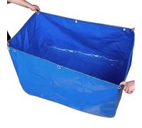 Étang en toile PVC pour aquarium réservoir de rétention en bâche durable et robuste, réservoir de stockage d'eau pliable, piscine multifonctionnelle étanche pour l'élevage de carpes koï(6x3x1.2m)