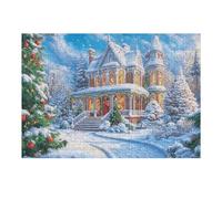 Étang Fleur Chalet Rural Campagne Nature Sauvage Puzzle 300 Pièces pour Adultes Amusant Stimulant Et Relaxant Idéal pour Passionnés De Puzzles Et Hobbies 300 PCS（40x28cm）