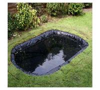 Etang Liner Noir Bassin Poisson Jardin Liner Bâche de Bassin, 4mx6m 5mx6m Bâches Souples pour Bassin D'agrément en Bâche D'étanchéité HDPE pour étang Extérieur Bassin de(Size:6x4M(20x13ft),Color:20S)