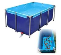 Étangs Hors Sol Bleus for Poissons koï, réservoir de Stockage d'eau Pliable, étang à Poissons en Toile Facile à Installer for Les Jardins, étang à Poissons en Toile(1 * 0.6 * 0.3m)