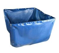 Étangs Multifonctions en Toile PVC for Piscine d'aquarium avec Valve de vidange, réservoir de Stockage d'eau en bâche de 0.5mm for Poissons Koi et Tortues(3x3x1m)