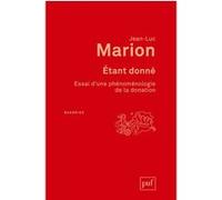 Étant donné Jean-Luc Marion (Auteur)