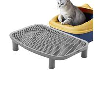 Étape De Litière pour Chats, Tabouret De Toilette pour Chaton De Chaton, Plateau De Litière pour Chat À Double Couches, Plate-Forme De Pédale pour Animaux De Compagnie De Grande Capacité, Rampe