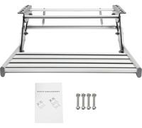 Étape de montage, aluminium durable, design antidérapant, argent