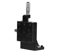 Étape linéaire manuelle, étage linéaire de l'axe Z pour inspection de précision, guide de rouleau croisé de réglage fin, distance de déplacement ± 6,5/12,5 mm, charge 39,2 N (4 kgf)