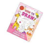 Étape Pour Livre de Dessin Facile à Dessiner Belle Coloration Animale Conscience Pratique Réduction du Stress Apprentissage Précoce Enfants Facile à