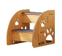 Étapes pour animaux de compagnie - Escalier d'escalade en bois de 1500 g, rampe pliable antidérapante, housse de coussin souple avec design amovible pour l'intérieur | Accessoire de soutien