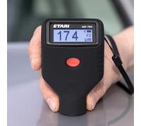 ETARI® MD-750 Appareil de mesure d'épaisseur de couche de peinture pour voiture - Détecte les pièces galvanisées et le mastic métallique (magnétique) - Capteur en rubis résistant à l'usure