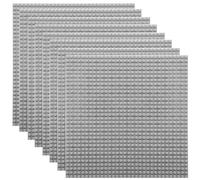 Etarnfly Lot de 8 plaques de Construction, compatibles avec la Plupart des Marques, 25 x 25 cm, Gris