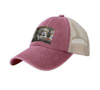 ETASUIOL Casquette de baseball en maille de cowboy avec imprimé koala endormi, accessoires parfaits pour les activités de plein air, Rouge, Taille unique