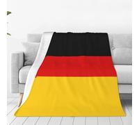 ETASUIOL Couverture en micro-polaire ultra douce avec imprimé drapeau allemand - Couverture portable polyvalente en flanelle pour lit, canapé, voyage