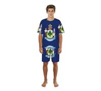 ETASUIOL Ensemble de pyjama classique imprimé drapeau de l'État du Maine pour homme, short de pyjama doux pour homme, parfait pour les nuits d'été, Noir , S