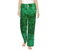 ETASUIOL Pantalon de pyjama tendance en flanelle avec motif magique, parfait pour Noël et pour un usage quotidien, Noir , XL