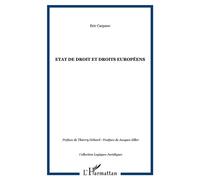 Etat de droit et droits européens - Eric Carpano - L'harmattan - broché - Etude