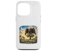 État de l'aigle Palmetto de Caroline du Sud Coque pour iPhone 13 Pro