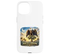 État de l'aigle Palmetto de Caroline du Sud Coque pour iPhone 15