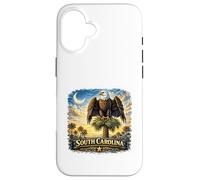 État de l'aigle Palmetto de Caroline du Sud Coque pour iPhone 16
