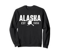 État de l'Alaska Est 1959 Retro Vintage État de l'Alaska Sweatshirt