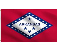 État De L'Arkansas Little Rock Drapeaux De Jardin 90X150Cm Personnalisée Drapeaux De Maison Avec Œillets Bannières De Pour Accessoires Jardin Décoration