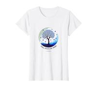 État d'esprit d'automne Arbre Paysage Art T-Shirt, Femme, Blanc, XS