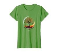 État d'esprit d'automne Arbre Paysage Art T-Shirt, Femme, Herbe, 3XL