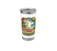 « État d'esprit de la Piña Colada » Gobelet isotherme en acier inoxydable double paroi