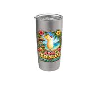 « État d'esprit de la Piña Colada » Gobelet isotherme en acier inoxydable double paroi