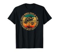État d'esprit de Santa Monica, California West Coast Rider T-Shirt