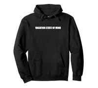 État d'esprit des Vacances Sweat à Capuche, Unisexe pour Adultes, Noir, M