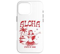 État d'esprit rétro d'Aloha Hula Girl, île hawaïenne Vintage Coque pour iPhone 16 Pro Max