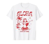 État d'esprit rétro d'Aloha Hula Girl, île hawaïenne vintage T-Shirt