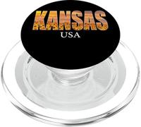 État du Kansas, États-Unis, Kansas Holiday, KC Kansas City Vintage PopSockets PopGrip pour MagSafe