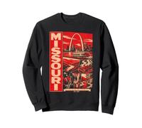 État du Missouri 1821 Arch Riverboat BBQ Jazz Sweatshirt