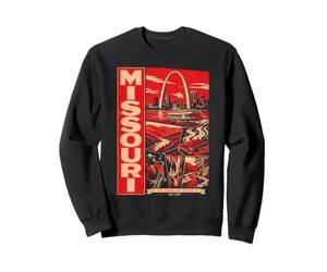 État du Missouri 1821 Arch Riverboat BBQ Jazz Sweatshirt